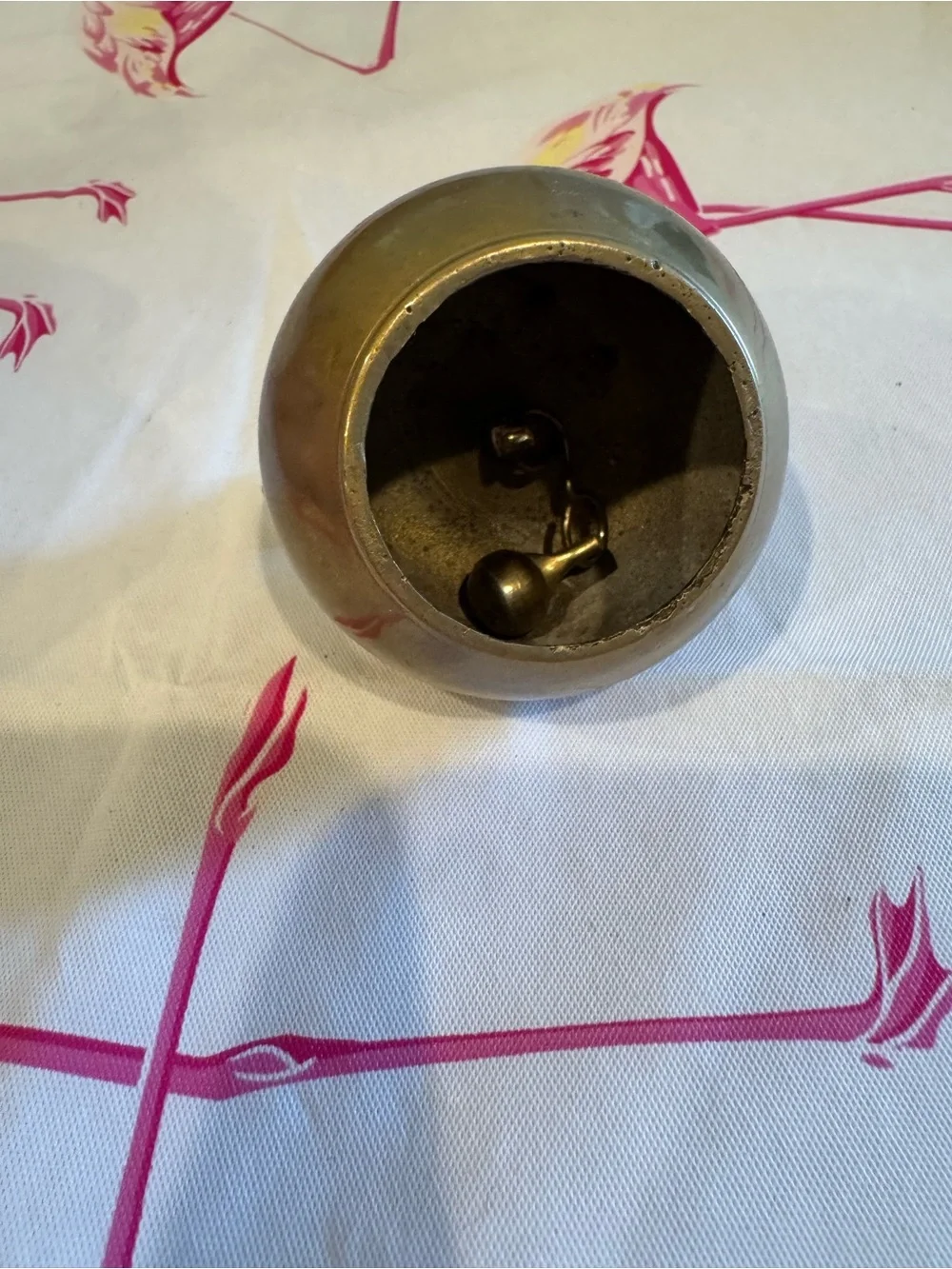 Vintage Brass Teacher's Apple Bell